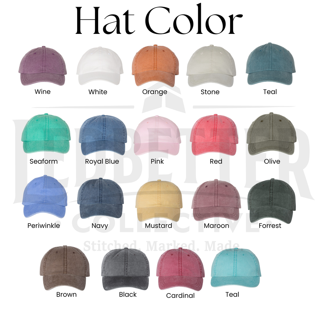 Jesus Is King Embroidered Pigment Dyed Hat