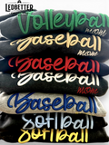 3D Puff Sports Mom Sweatshirt | Baseball Mom, Softball Mom, Football Mom, Volleyball Mom & Soccer Mom Crewneck