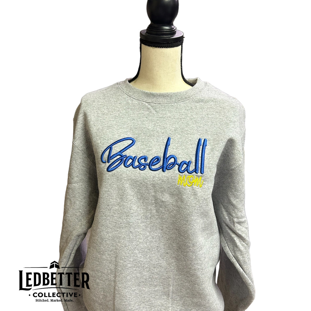 3D Puff Sports Mom Sweatshirt | Baseball Mom, Softball Mom, Football Mom, Volleyball Mom & Soccer Mom Crewneck