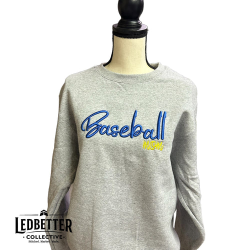 3D Puff Sports Mom Sweatshirt | Baseball Mom, Softball Mom, Football Mom, Volleyball Mom & Soccer Mom Crewneck
