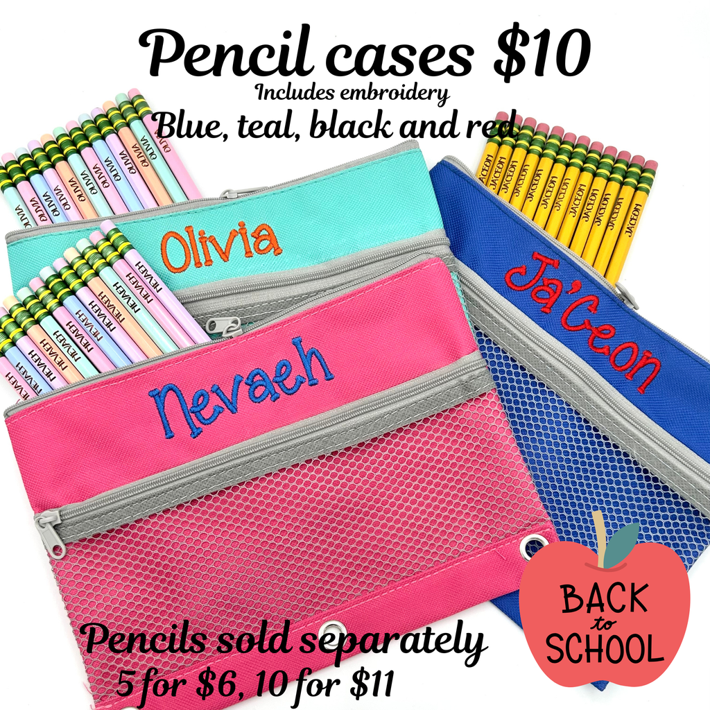 Embroidered Pencil Case