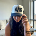 Custom Jersey Number 3D Puff Embroidered Snapback Hat | Personalized Baseball & Softball Number Cap
